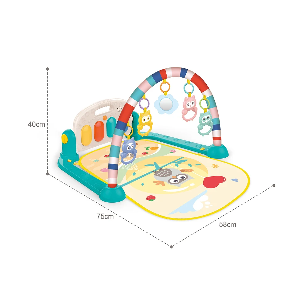 HE0650(3) Covoraș de joacă cu jucării suspendate, lumini și muzică, Huanger HE0650 (18431) - imagine 1