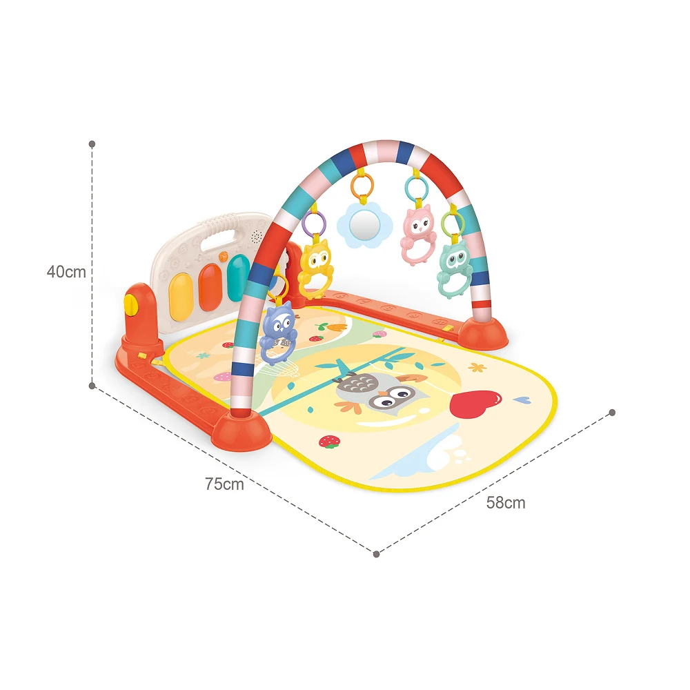 HE0651 (3) Covoraș de joacă cu jucării suspendate, lumini și muzică, Huanger HE0651 (18424) - imagine 1