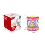 Tobă muzicală interactivă cu lumini, Huanger HE0704 (19209) - imagine 2