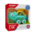 Mașinuță dinozaur cu inerție – verde, Huanger HE8007 (18554) - imagine 2
