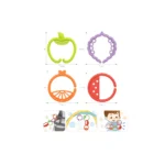 Jucarie set inele pentru dentitie HE8047 (18288)