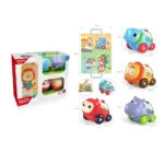 Set de mașinuțe cu animale și biluțe, cu sac de depozitare, Huanger HE8069 (18318) - imagine 2