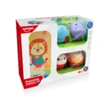 Set de mașinuțe cu animale și biluțe, cu sac de depozitare, Huanger HE8069 (18318) - imagine 3