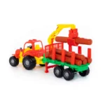 Tractor Krepysh cu remorcă pentru lemne, Polesie (44815) - imagine 2