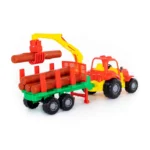 Tractor Krepysh cu remorcă pentru lemne, Polesie (44815) - imagine 3