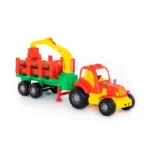 Tractor Krepysh cu remorcă pentru lemne, Polesie (44815) - imagine 4