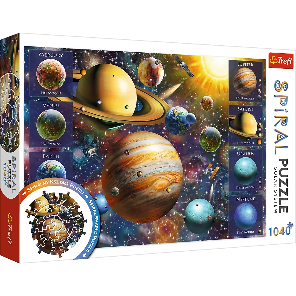 40013 Solar System, 1040 elemente - Spiral Puzzles (40013) - imagine 1