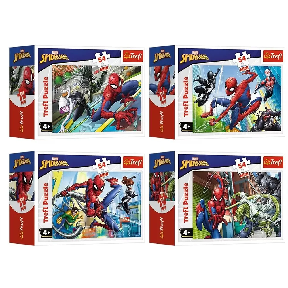 54164 Puzzle 54 Mini "Spiderman"( se vind cite 8 buc) (54164) - imagine 1