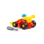 Constructor mașină de curse – 22 piese, Polesie (77127) - imagine 2