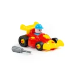 Constructor mașină de curse – 22 piese, Polesie (77127) - imagine 4