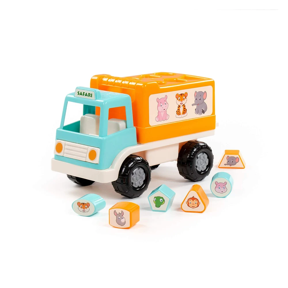camion-interactiv-jucarii-copii(1) Camion interactiv Safari cu sorter de forme și animale, Polesie (90287) - imagine 1