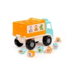 Camion interactiv Safari cu sorter de forme și animale, Polesie (90287) - imagine 3