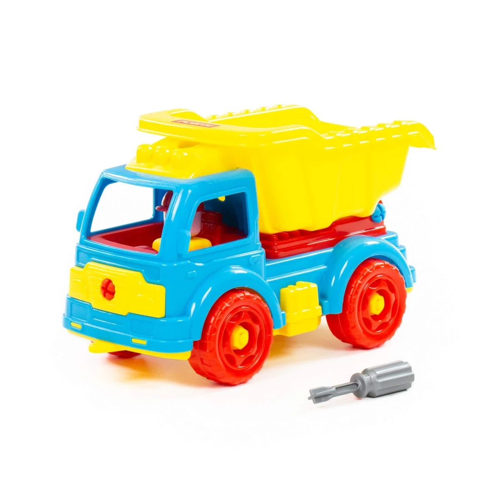 constructor-camion-basculant(2) Constructor camion basculant – 27 piese, Polesie (84811) - imagine 1