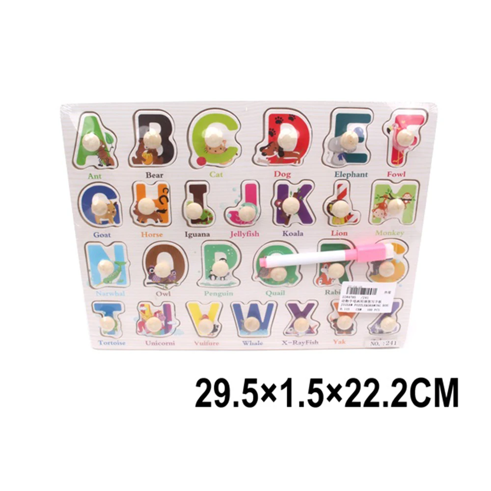 47854 Puzzle din lemn+ tabla de desen (47854) - imagine 1