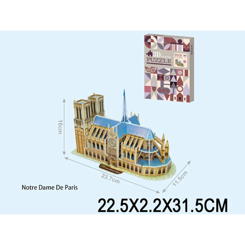 96097 Puzzle 3D "Notre Dame de Paris" (96097) - imagine 1
