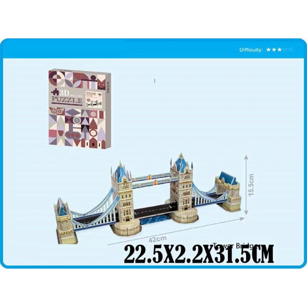 44124 Puzzle 3D "Tower Bridge" (44124) - imagine 1
