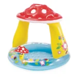 Piscină gonflabilă pentru copii cu baldachin Ciupercă, 102×89 cm, 45 L, 1–3 ani, Intex (57114)