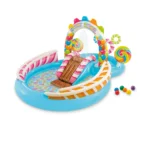 Centru de joacă gonflabil Candy Zone, 295×191×130 cm, 206 L, max. 81 kg, 2+ ani, Intex (57149) - imagine 3