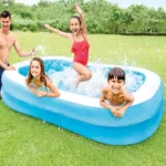 Piscină gonflabilă pentru copii Swim Center Family, 203×152×48 cm, 540 L, 3+ ani, Intex (57180) - imagine 2