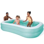 Piscină gonflabilă pentru copii Swim Center Family Aqua, 229×147×46 cm, 600 L, 3+ ani, Intex (57181) - imagine 2