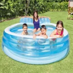 Piscină gonflabilă pentru familie Swim Center Family Lounge, 229×218×79 cm, 590 L, 6+ ani, Intex (57190) - imagine 2