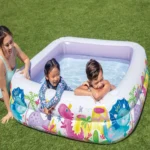 Piscină gonflabilă pentru copii cu baldachin Sun Shade, 157×157×122 cm, 295 L, 2+ ani, Intex (57470) - imagine 3