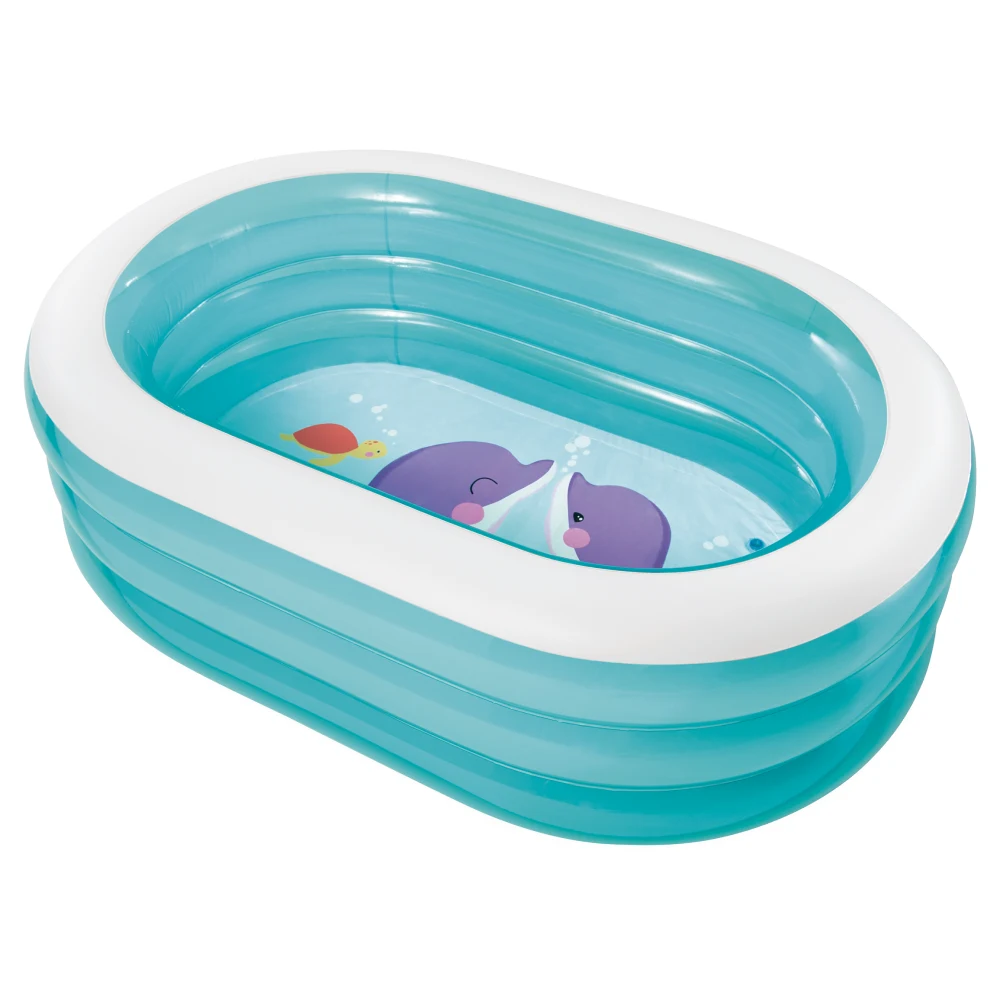 57482(2) Piscină gonflabilă pentru copii My Sea Friends, 163×107×46 cm, 238 L, 3+ ani, Intex (57482) - imagine 1