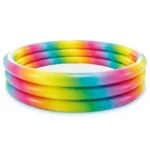 Piscină gonflabilă pentru copii Rainbow Ombre 168×38 cm, 581 L, 2+ ani, Intex (58449)