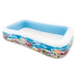 Piscină gonflabilă pentru copii Sea Life Swim Center, 305×183×56 cm, 1050 L, 6+ ani, Intex (58485)