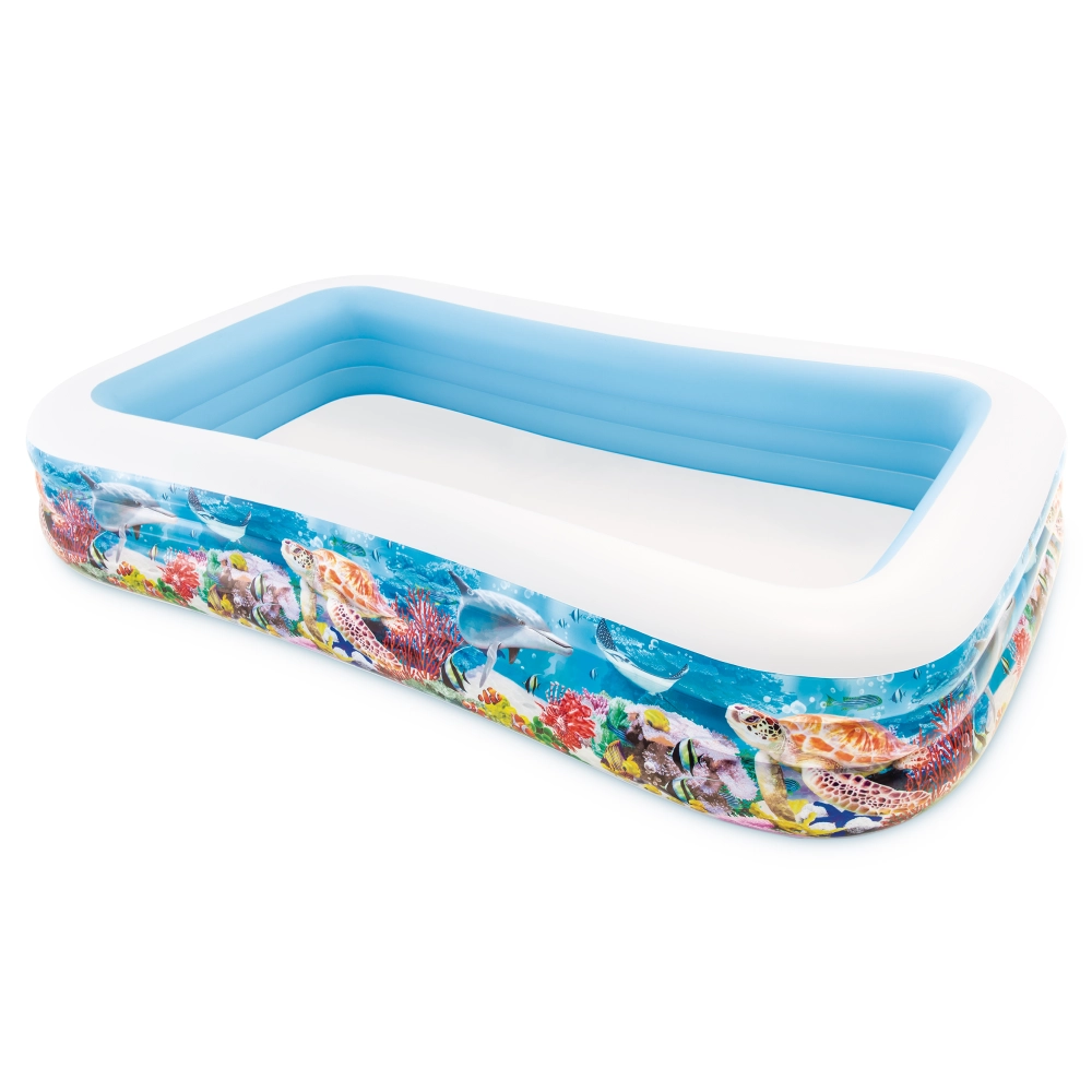 58485(2) Piscină gonflabilă pentru copii Sea Life Swim Center, 305×183×56 cm, 1050 L, 6+ ani, Intex (58485) - imagine 1