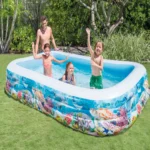 Piscină gonflabilă pentru copii Sea Life Swim Center, 305×183×56 cm, 1050 L, 6+ ani, Intex (58485) - imagine 2