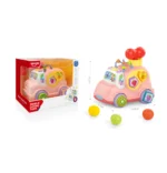 Mașinuță educativă muzicală cu sorter de forme, Huanger HE0548 (18127) - imagine 2