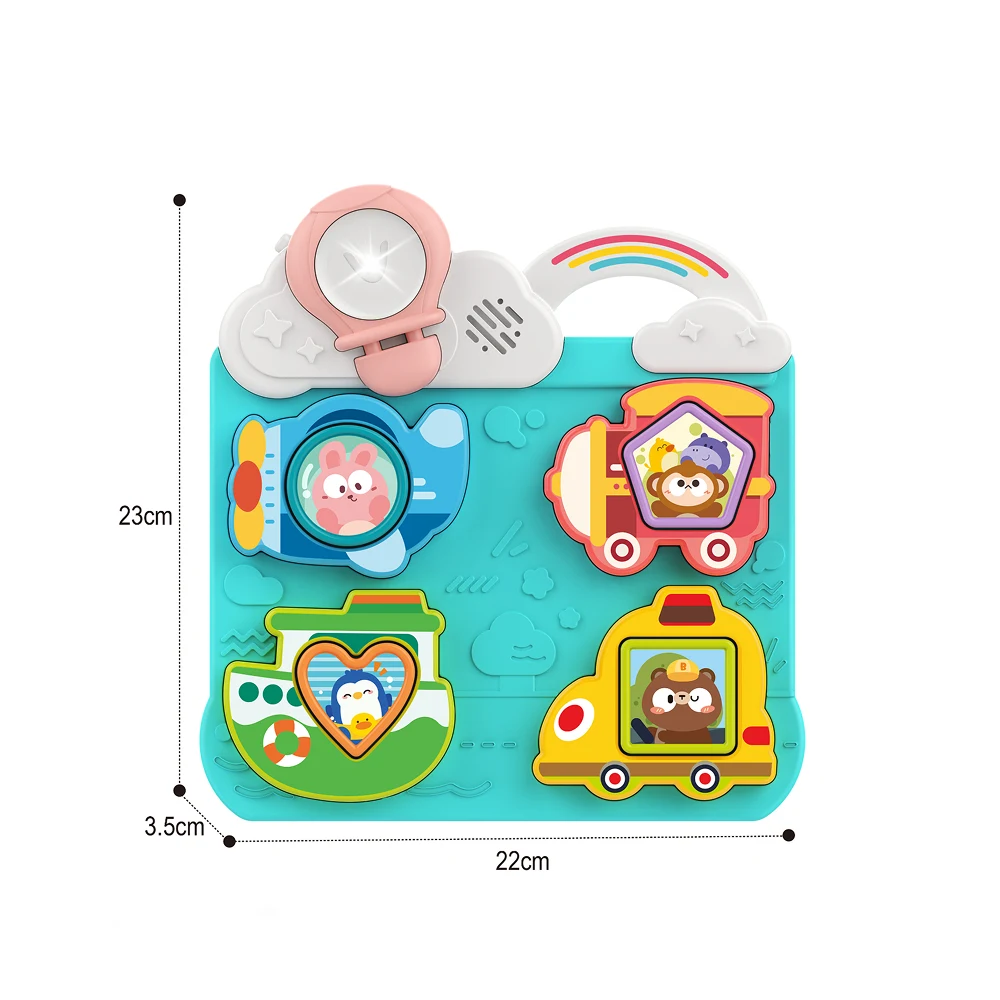 HE8088(4) Busy board educativ cu vehicule, Huanger HE8088 (18035) - imagine 1