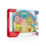 Busy board educativ cu fructe și insecte, Huanger HE8089 (18028) - imagine 3