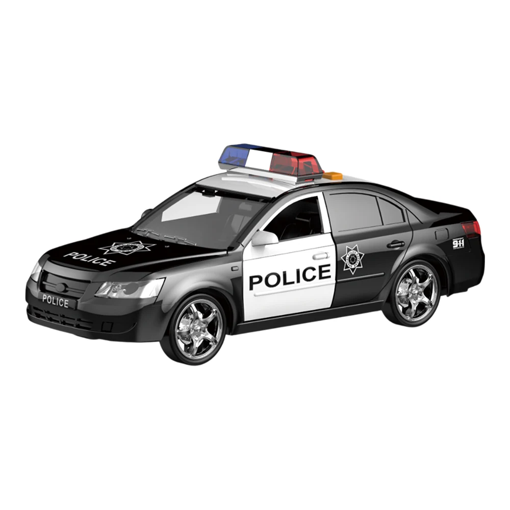 WY560B Mașină de poliție cu inerție, lumini și sunete - 1:18 - WY560B ,Wenyi (25604) - imagine 1