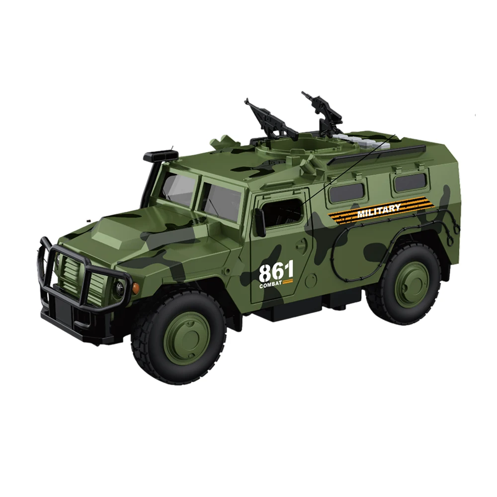 WY861A Mașină blindată militară cu inerție, lumini și sunete - 1:16 - WY861A ,Wenyi (18613) - imagine 1