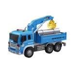 Autospecială de construcții cu macara, cu inerție, lumini și sunete - 1:16 - WY300D ,Wenyi (43004)