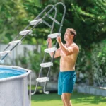 Scară pentru piscine cu înălțime până la 122 cm, 4 trepte, fără platformă, Intex (28066) - imagine 3