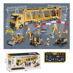 Trailer din metal cu inertie in set cu autospeciale (50688)