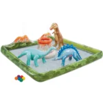 Centru de joacă gonflabil Jurassic Adventure, 201×201×36 cm, 410 L, max. 81 kg, 2+ ani, Intex (56132) - imagine 4