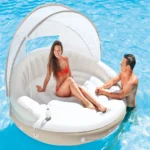 Insulă plutitoare gonflabilă cu baldachin detașabil, 199×150 cm, max. 200 kg, Intex (58292) - imagine 5