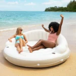 Insulă plutitoare gonflabilă cu baldachin detașabil, 199×150 cm, max. 200 kg, Intex (58292) - imagine 3