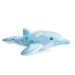 Plută gonflabilă Delfin cu mânere, 175×66 cm, max. 40 kg, 3+ ani, Intex (58535)