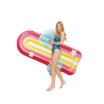 Plută gonflabilă Curcubeu cu nori, 175×117×20 cm, max. 100 kg, Intex (58729) - imagine 2