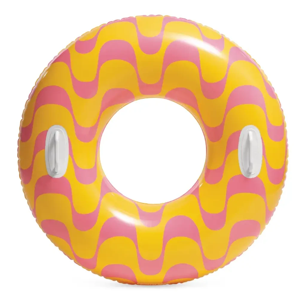 59256 Colac gonflabil de înot cu mânere, 91 cm, max. 60 kg, 2 culori, 9+ ani, Intex (59256) - imagine 1