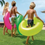 Colac gonflabil de înot Neon, 91 cm, max. 60 kg, 3 culori, 9+ ani, Intex (59262) - imagine 2