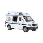 Ambulanță cu inerție, lumini și sunete - 1:16 - WY590F ,Wenyi (65907)