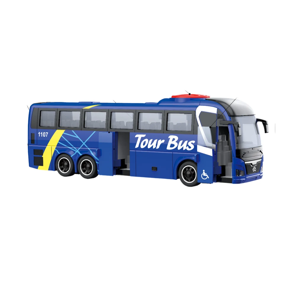 autocar-turistic Autocar turistic cu inerție, lumină și sunet - 1:16 - WY1107A ,Wenyi (11079) - imagine 1