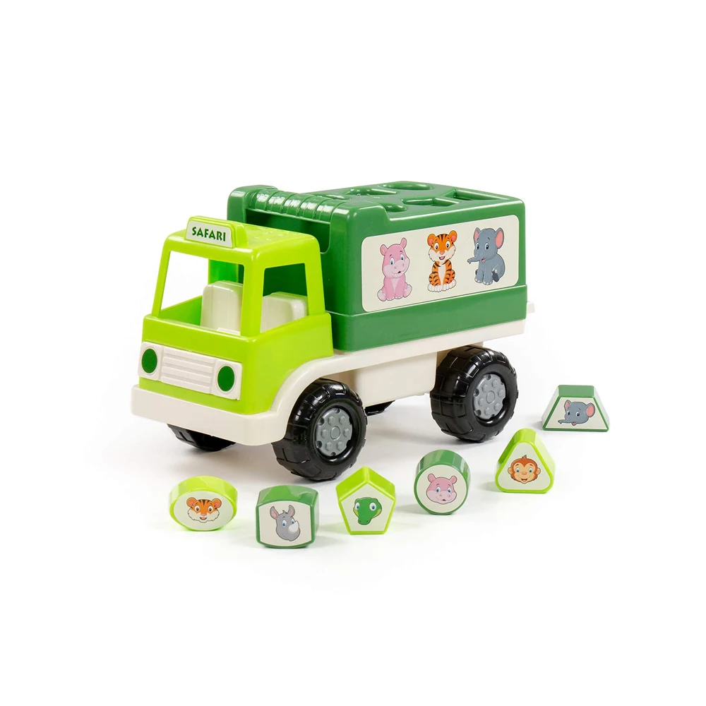 camion-interactiv-jucarii-copii(1) Camion interactiv Safari cu sorter de forme și animale, Polesie (90270) - imagine 1