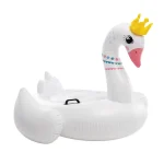 Plută gonflabilă Lebădă regală cu mânere, 142×137×99 cm, max. 40 kg, 3+ ani, Intex (57562)